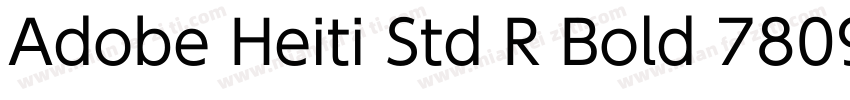 Adobe Heiti Std R Bold 7809 Identi字体转换